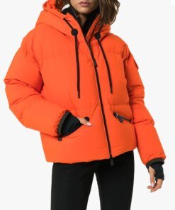 Moncler Grenoble Airy Down Puffer Jacket In Orange