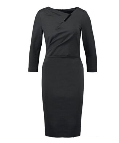 Escada Darrunas Shift 3/4 Sleeve Jersey Dress