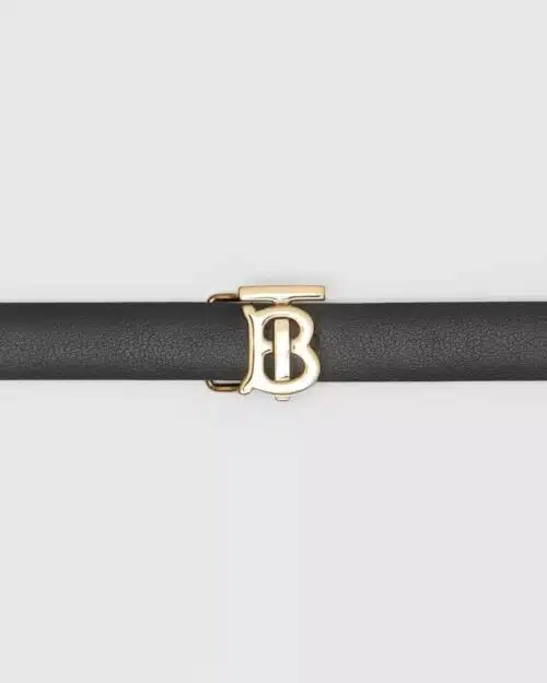 Burberry Women's Reversible Monogram Motif Leather Wrap Belt