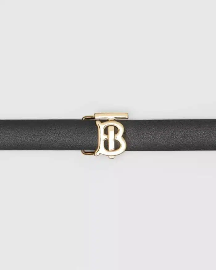 Burberry Women's Reversible Monogram Motif Leather Wrap Belt