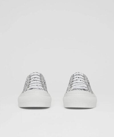Burberry Men's Monogram Print Cotton Sneakers