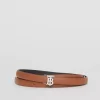 Burberry Women's Reversible Monogram Motif Leather Wrap Belt