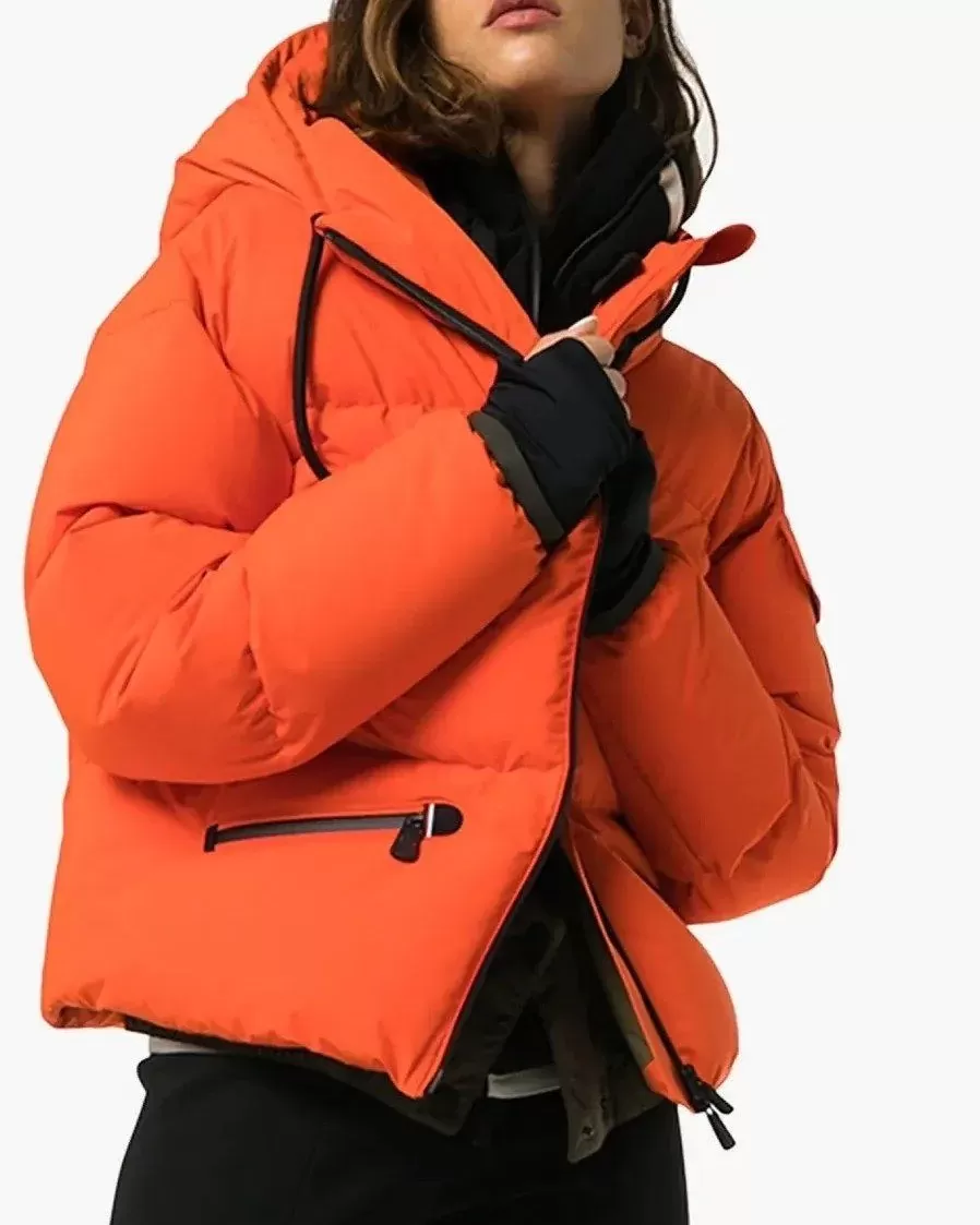 Moncler Grenoble Airy Down Puffer Jacket In Orange