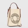 Burberry Small Logo Graphic Cotton Canvas Peggy Bucket Bag