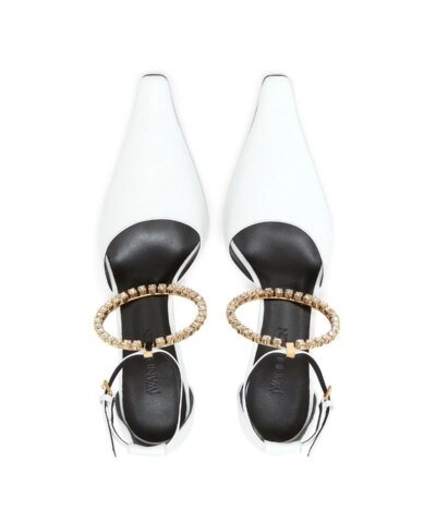 JW Anderson White Ring 90mm Pumps