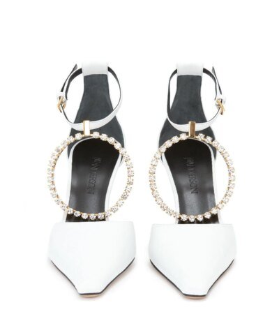 JW Anderson White Ring 90mm Pumps