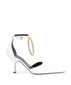 JW Anderson White Ring 90mm Pumps