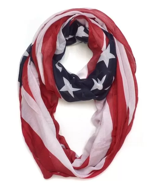 Collection XIIX Distressed Flag Infinity Scarf