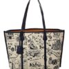 Tory Burch Perry Printed Canvas Triple-Compartment Tote