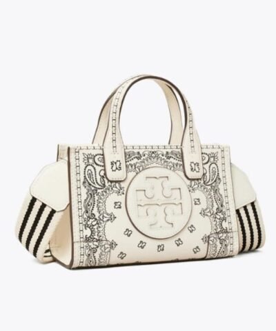 Tory Burch Ella Printed Leather Micro Tote Bag