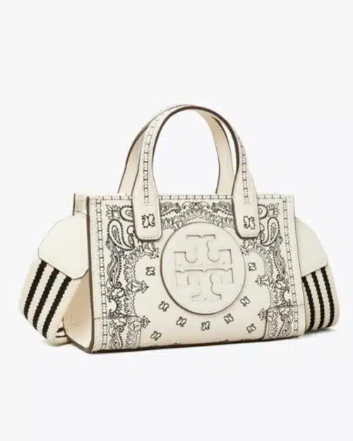 Tory Burch Ella Printed Leather Micro Tote Bag