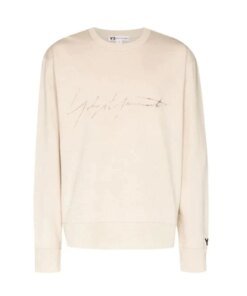 Y-3 Men's Distressed Signature Crewneck Sweatshirt
