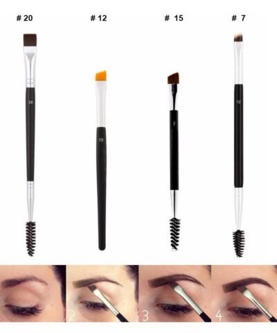 Professional Dual Sided Angled Eyebrow Brush