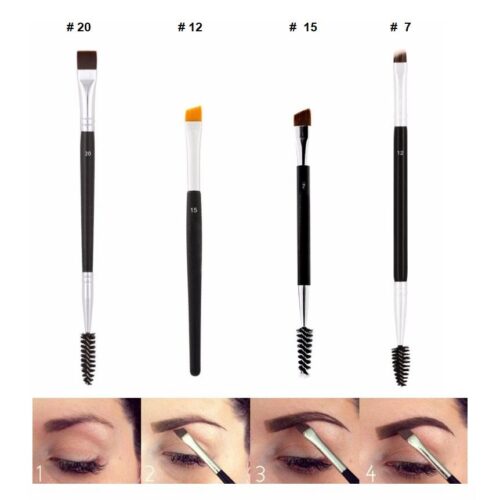 Professional Dual Sided Angled Eyebrow Brush