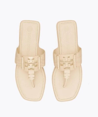 Tory Burch Georgia Embellished Thong Sandals