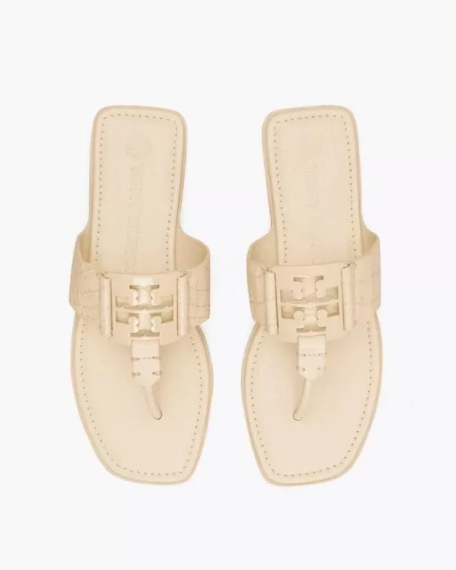 Tory Burch Georgia Embellished Thong Sandals