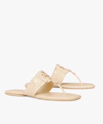 Tory Burch Georgia Embellished Thong Sandals