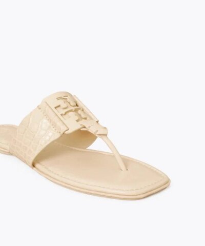 Tory Burch Georgia Embellished Thong Sandals