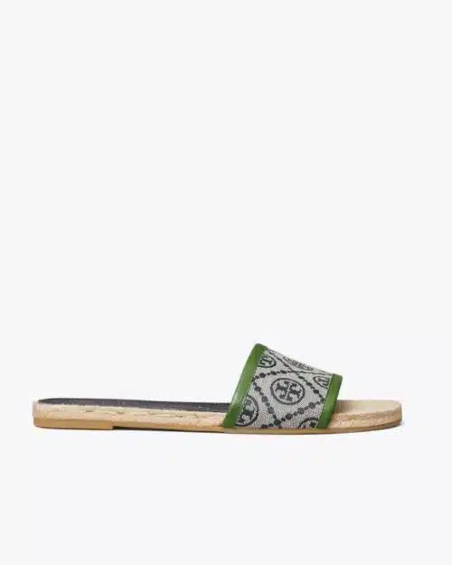 Tory Burch T Monogram Espadrille Slide