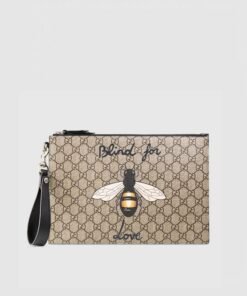 Gucci Bestiary Pouch With Bee