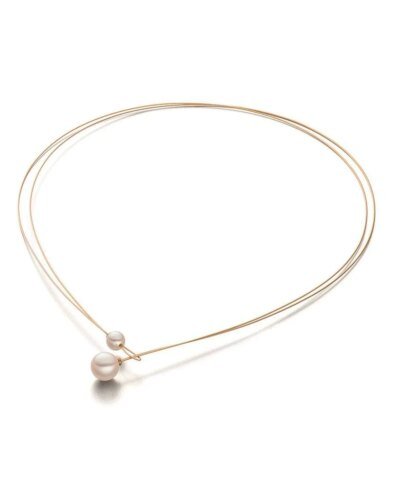 Eva Strepp Duo Pearl Collar Vermeil Necklaces