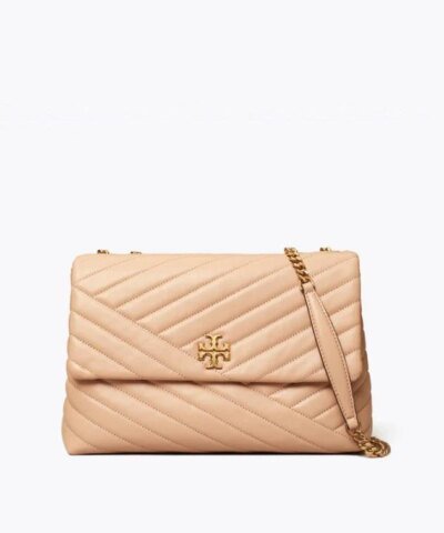 Tory Burch Kira Chevron Convertible Shoulder Bag, Devon Sand