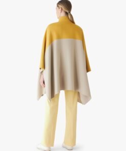 Lore Piana Agathe Colorblock Cape Cashmere