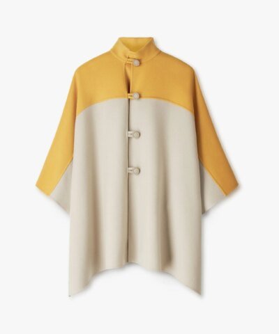 Lore Piana Agathe Colorblock Cape Cashmere