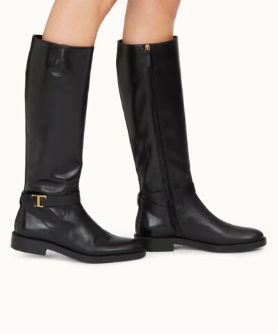 Tod's Timeless Boots In Leather - Black