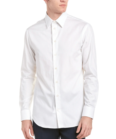 Armani Collezioni Slim-Fit Solid Dress Shirt