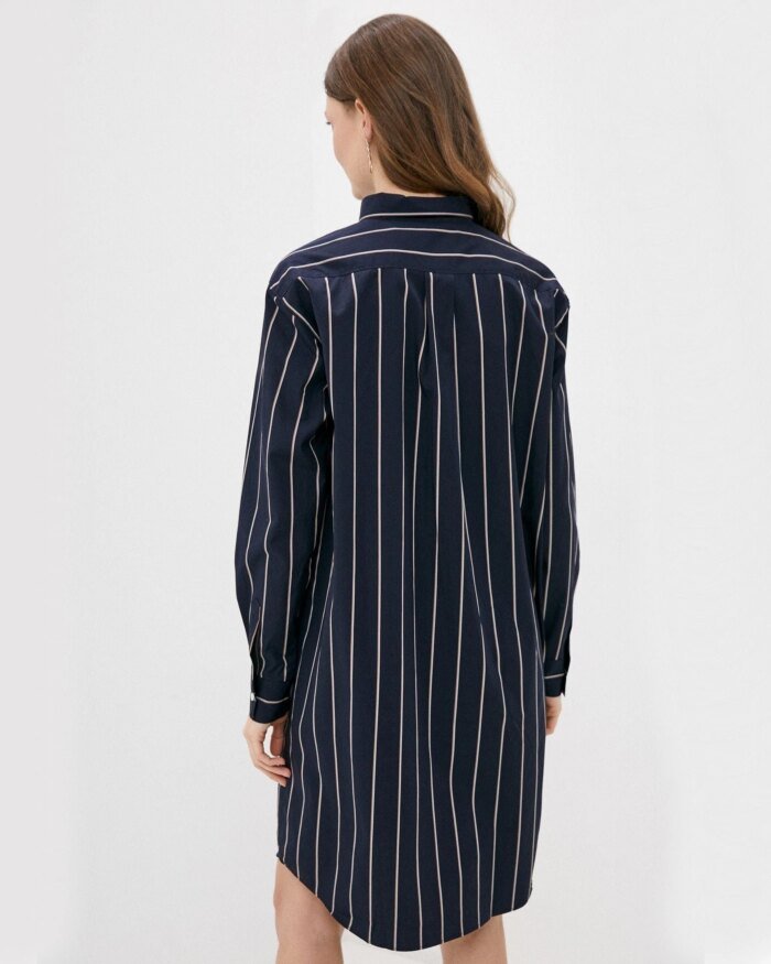 Fred Perry Striped Collared Shirt Dress