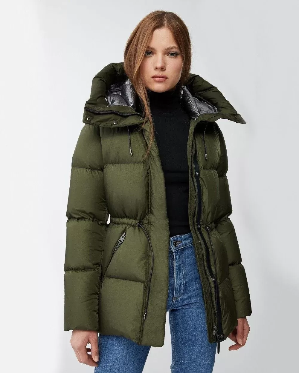 Mackage Freya Down Puffer Jacket, Army