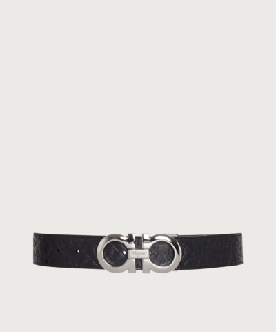 Ferragamo Men's Reversible And Adjustable Gancini Belt