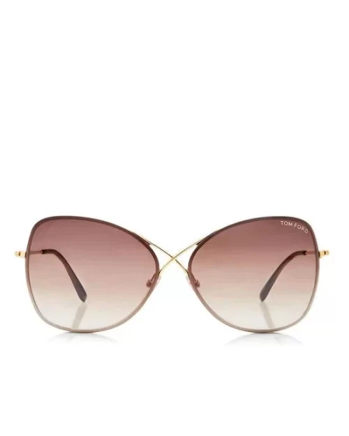 Tom Ford FT0250 Colette Modified Oval Sunglasses