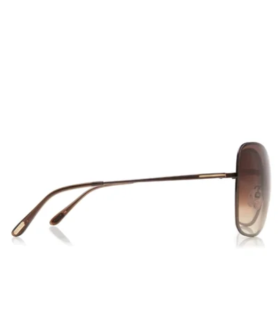 Tom Ford FT0250 Colette Modified Oval Sunglasses