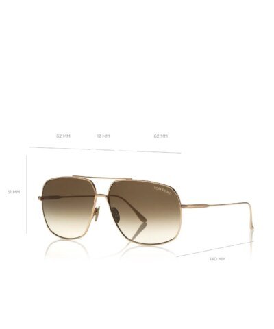 Tom Ford John Men's Sunglasses, Rose Gold
