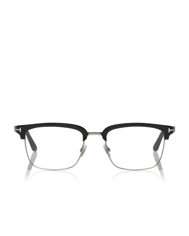 Tom Ford Men's Half-Rim Optical Frame