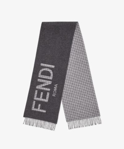 Fendi Cream Wool And Cashmere Scarf