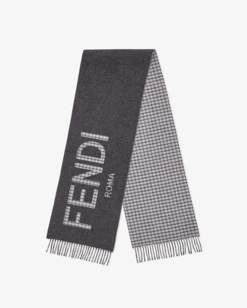 Fendi Cream Wool And Cashmere Scarf