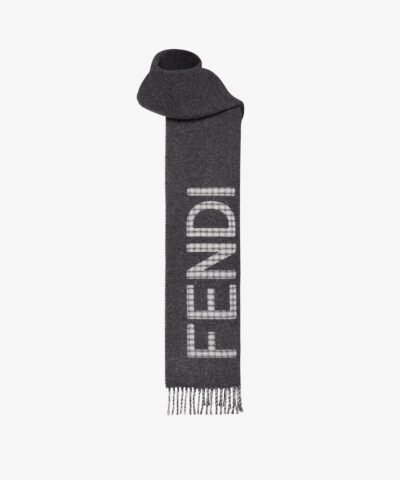 Fendi Cream Wool And Cashmere Scarf
