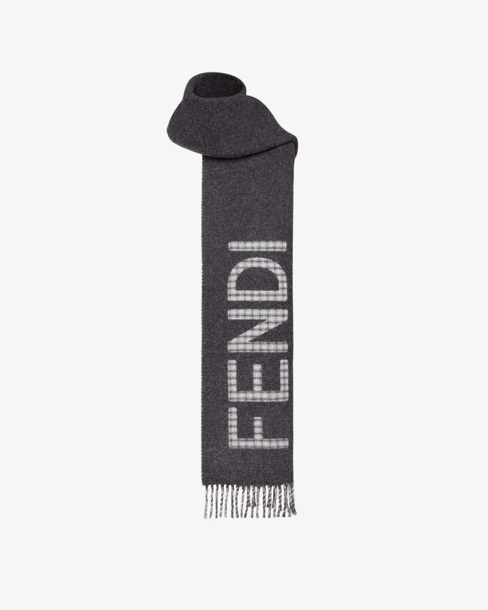 Fendi Cream Wool And Cashmere Scarf