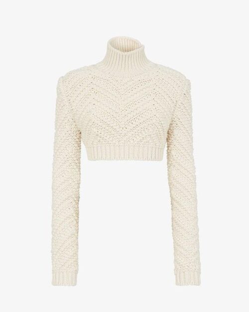 Fendi White Wool Sweater