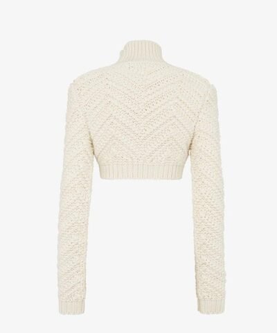 Fendi White Wool Sweater