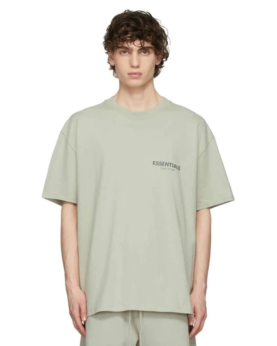 Fear Of God Essentials SSENSE Exclusive Jersey T-Shirt In Concrete