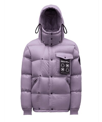 Moncler X FRGMT Anthemyx Quilted Shell Hooded Down Jacket, Light Lilac