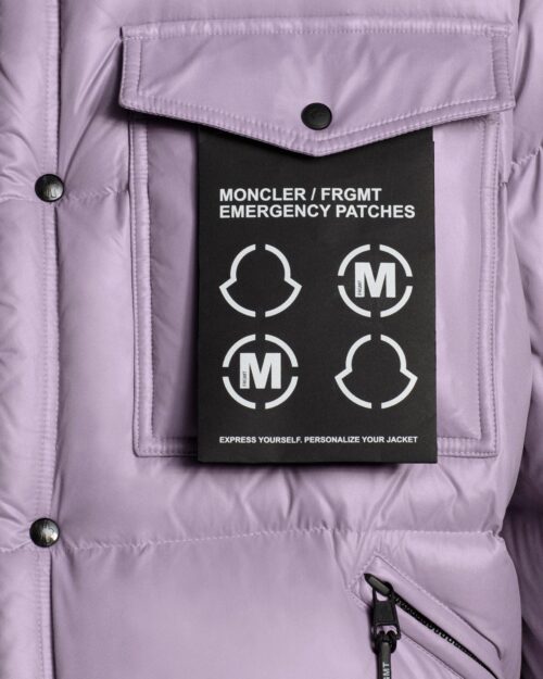 Moncler X FRGMT Anthemyx Quilted Shell Hooded Down Jacket, Light Lilac