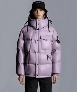 Moncler X FRGMT Anthemyx Quilted Shell Hooded Down Jacket, Light Lilac