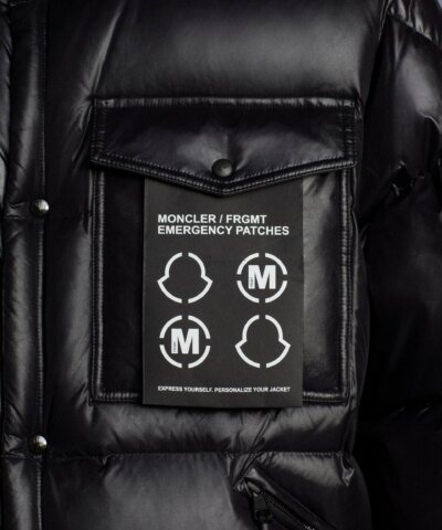 Moncler X FRGMT Anthemyx Quilted Shell Hooded Down Jacket, Black