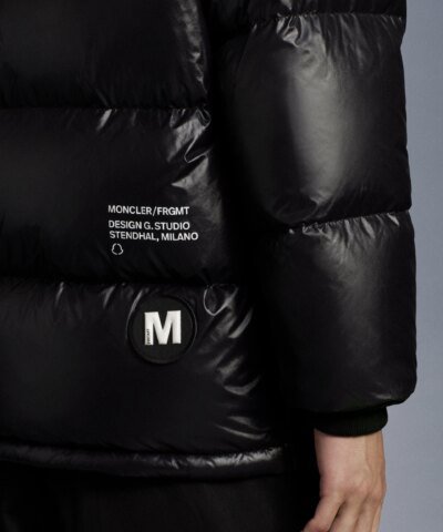 Moncler X FRGMT Anthemyx Quilted Shell Hooded Down Jacket, Black