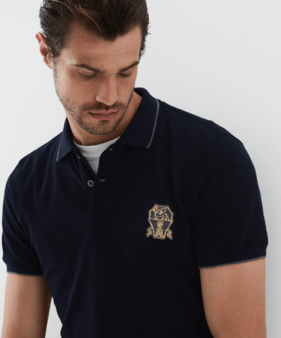 Brunello Cucinelli Slim-Fit Logo-Embroidered Cotton-Piqué Polo Shirt